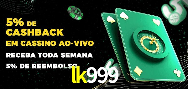 Promoções do cassino ao Vivo lk999